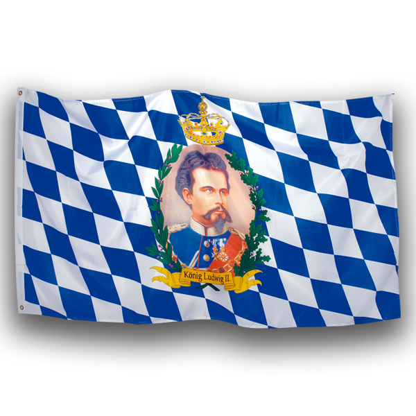 Fahne König Ludwig Banner Flagge 